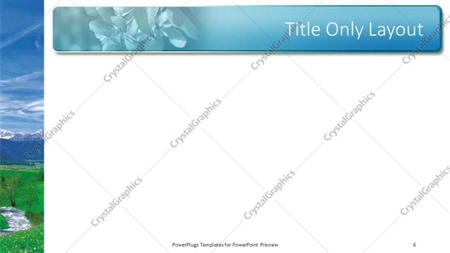 Title Only presentation slide layout