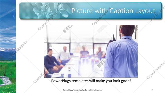 Picture with Caption presentation slide layout