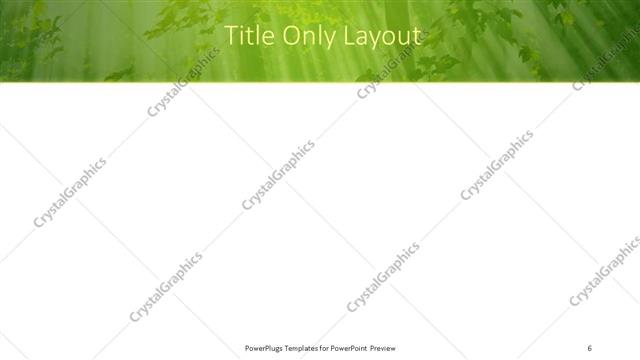 Title Only presentation slide layout