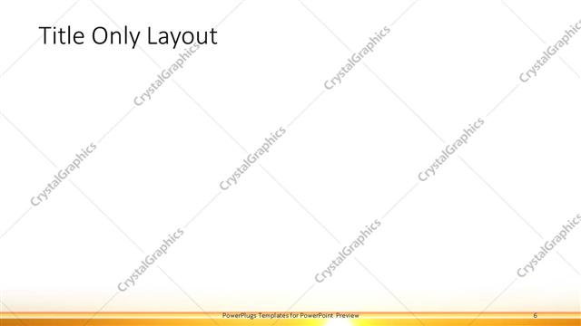 Title Only presentation slide layout