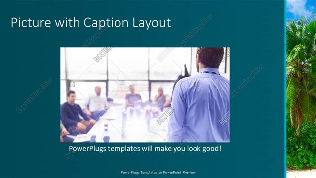 Picture with Caption presentation slide layout