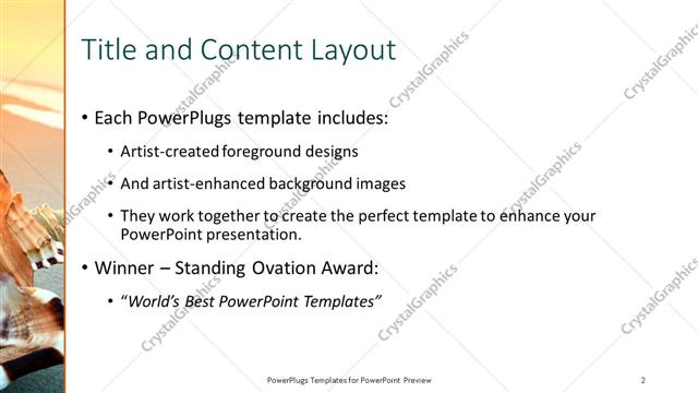Title and Content presentation slide layout