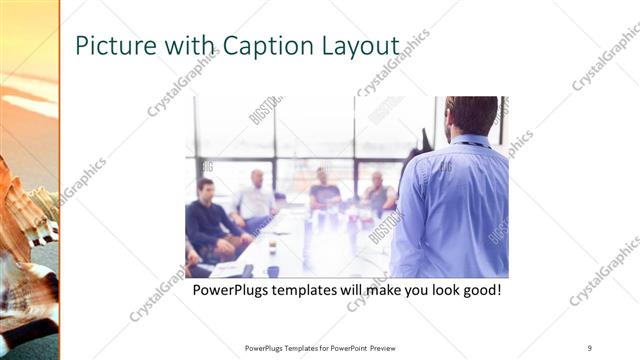Picture with Caption presentation slide layout