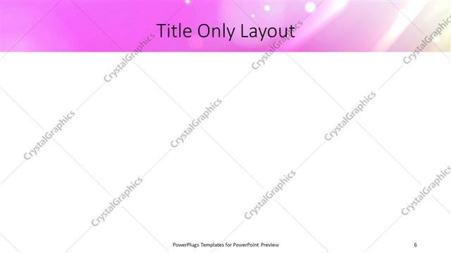Title Only presentation slide layout