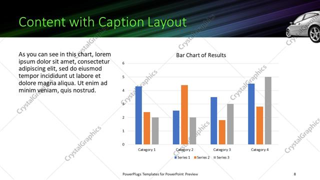 Content with Caption presentation slide layout