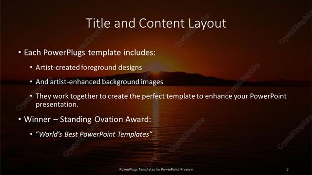 Title and Content presentation slide layout
