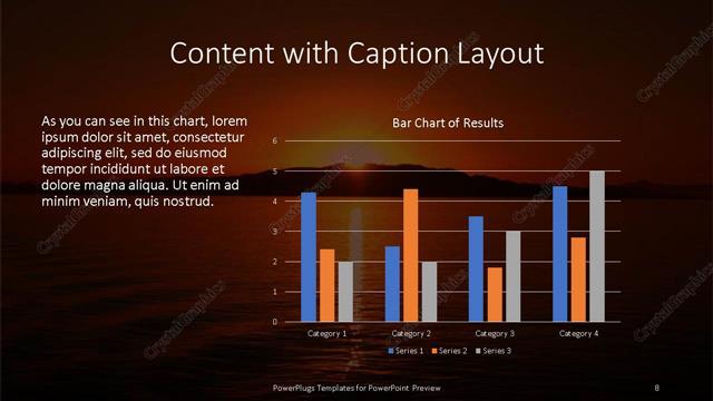 Content with Caption presentation slide layout