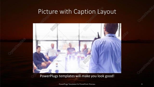 Picture with Caption presentation slide layout