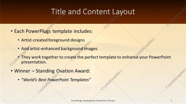 Title and Content presentation slide layout