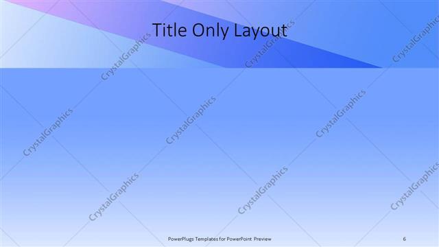 Title Only presentation slide layout