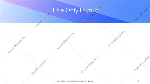 Title Only presentation slide layout