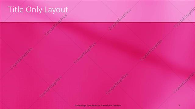 Title Only presentation slide layout