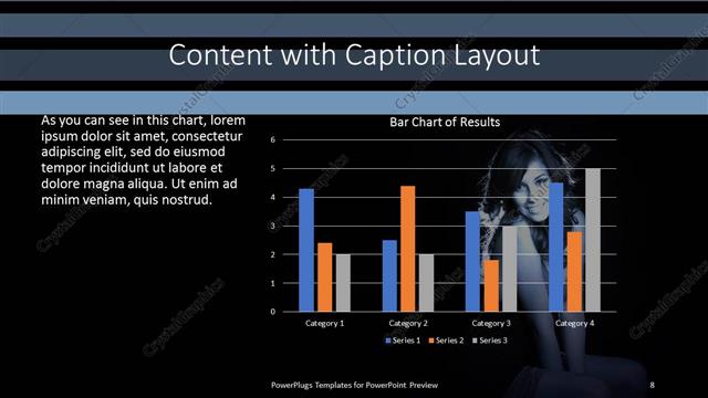 Content with Caption presentation slide layout