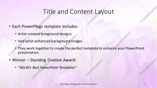 Title and Content presentation slide layout