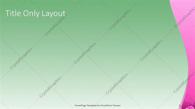 Title Only presentation slide layout