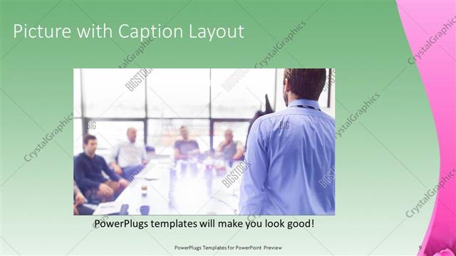 Picture with Caption presentation slide layout