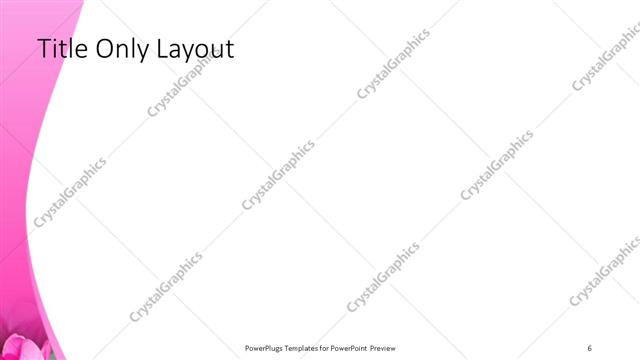 Title Only presentation slide layout