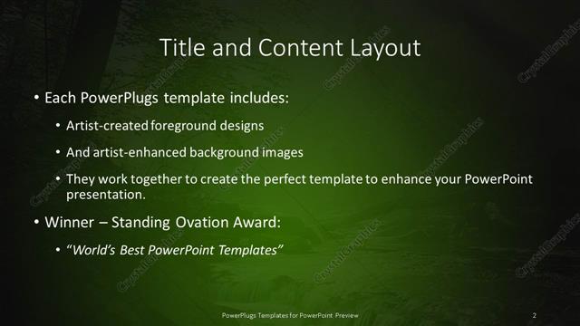 Title and Content presentation slide layout