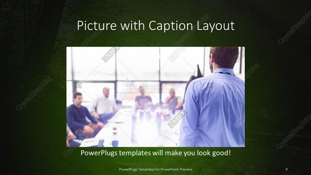 Picture with Caption presentation slide layout