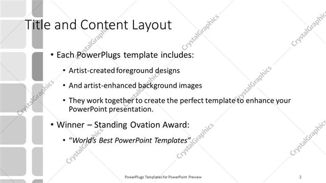 Title and Content presentation slide layout