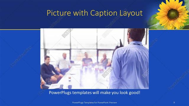 Picture with Caption presentation slide layout