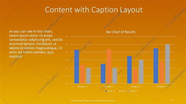Content with Caption presentation slide layout