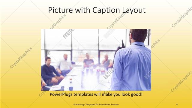 Picture with Caption presentation slide layout
