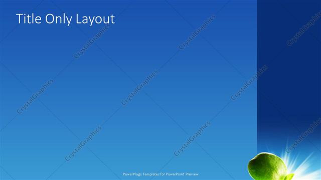 Title Only presentation slide layout