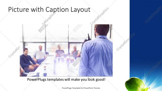 Picture with Caption presentation slide layout