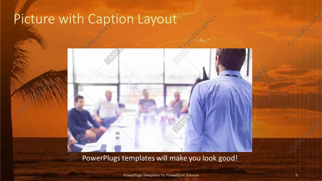 Picture with Caption presentation slide layout