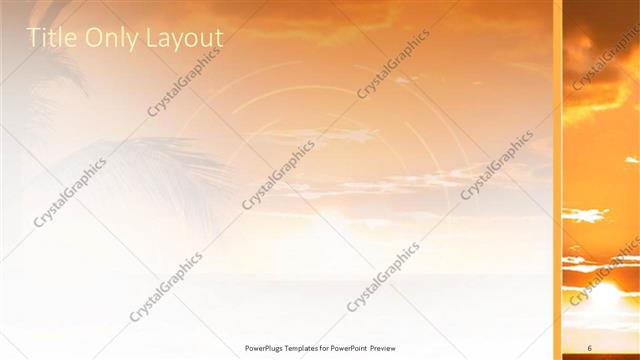 Title Only presentation slide layout