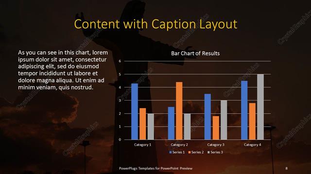 Content with Caption presentation slide layout