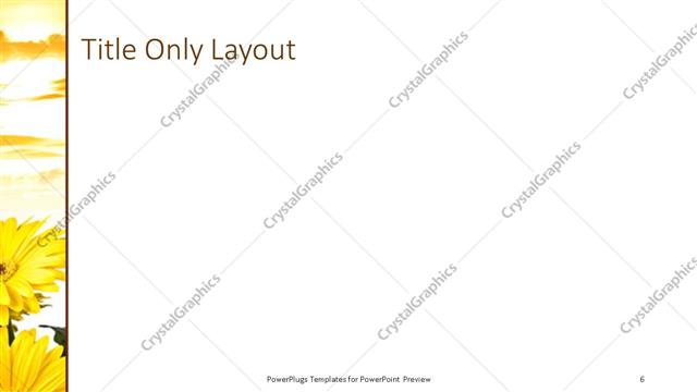 Title Only presentation slide layout