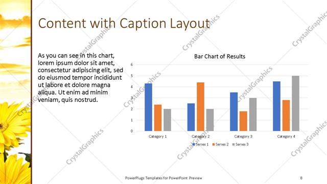 Content with Caption presentation slide layout