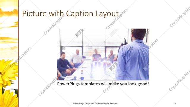 Picture with Caption presentation slide layout
