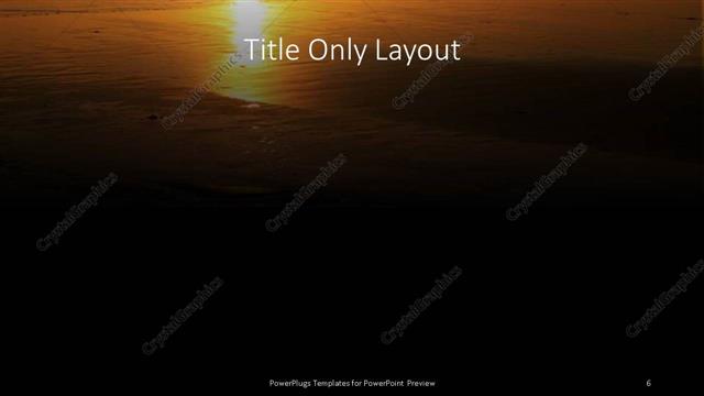 Title Only presentation slide layout