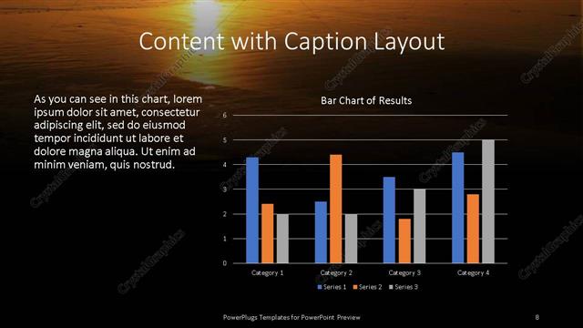 Content with Caption presentation slide layout