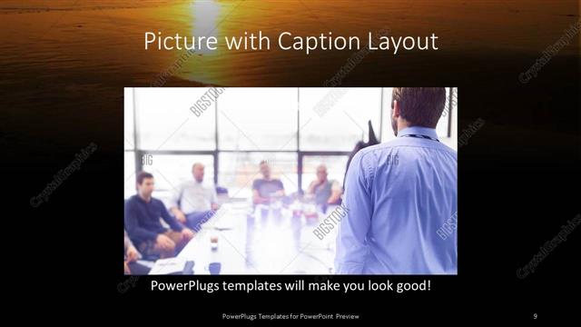 Picture with Caption presentation slide layout