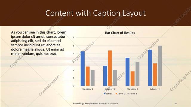 Content with Caption presentation slide layout