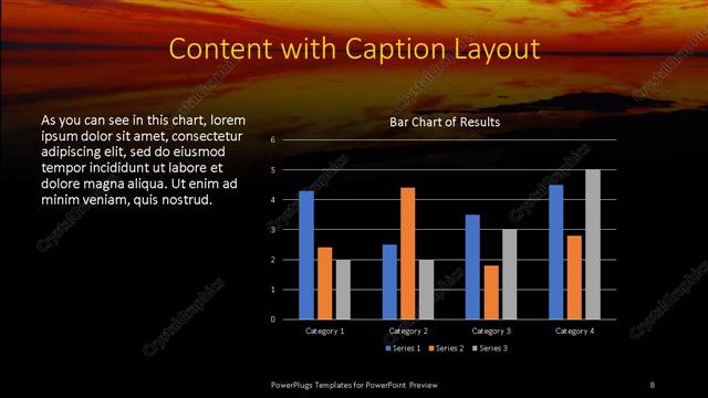 Content with Caption presentation slide layout