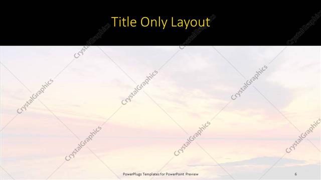 Title Only presentation slide layout