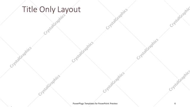 Title Only presentation slide layout