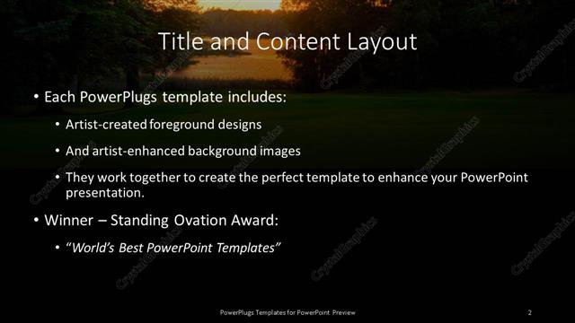 Title and Content presentation slide layout