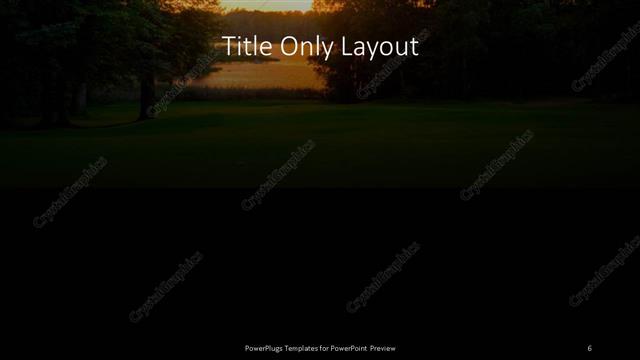 Title Only presentation slide layout