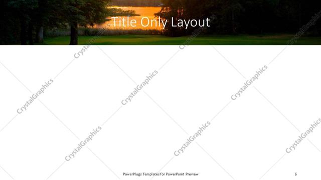 Title Only presentation slide layout