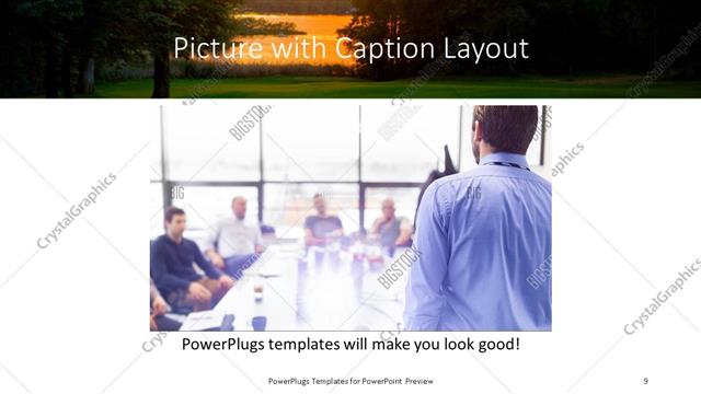 Picture with Caption presentation slide layout