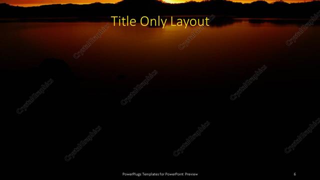 Title Only presentation slide layout