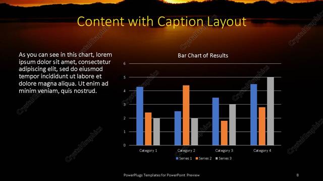 Content with Caption presentation slide layout