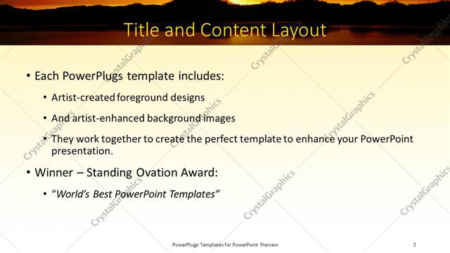 Title and Content presentation slide layout