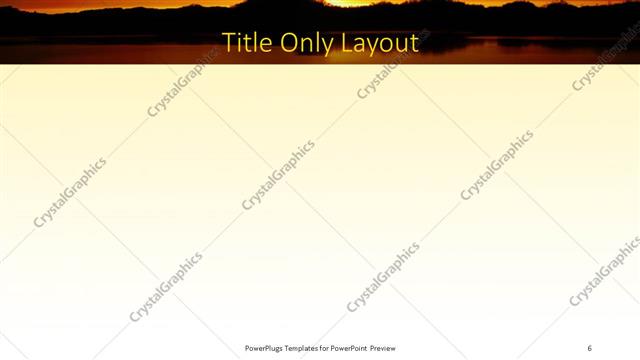 Title Only presentation slide layout